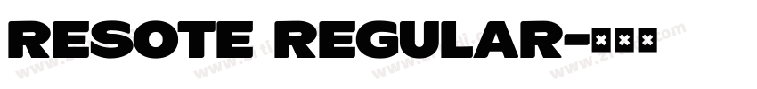 ResotE Regular字体转换